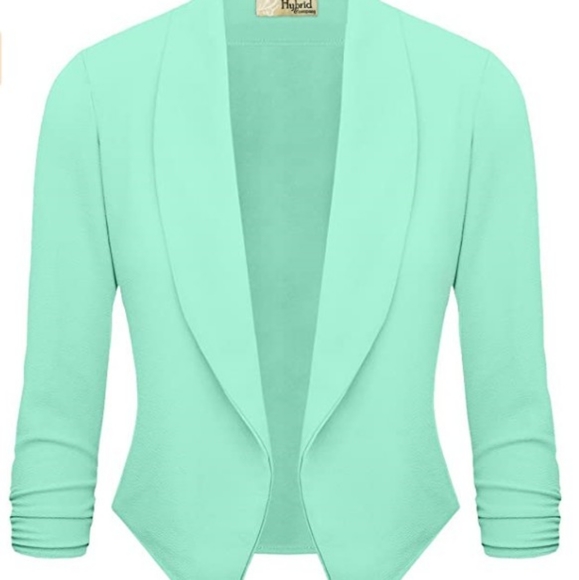 Women's Open Front Blazer Jacket - Picture 2 of 4